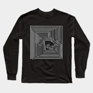 Not Perfect Visuals | Minimalist | NOptical Illusion | Broken waves 2 Long Sleeve T-Shirt